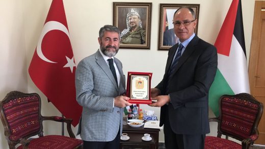 Dr. Nebati with the Ambassador of Palestine in Turkey